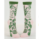 Blue Q 'I Have A Bit Of A Plant Problem' Women's Socks