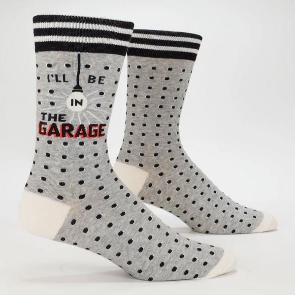 Blue Q 'I'll Be In The Garage' Men's Socks