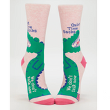 Blue Q 'Quiet Time Socks. We Don't Talk Now' Women's Socks