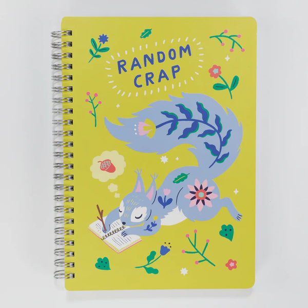 Blue Q 'Random Crap' 6 x 8 Spiral Notebook