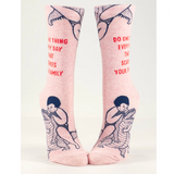 Blue Q 'Do One Thing Every Day That Scares Your Family' Women's Socks