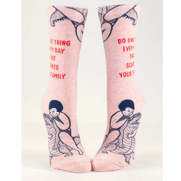 Blue Q 'Do One Thing Every Day That Scares Your Family' Women's Socks