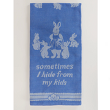 Blue Q 'Sometimes I Hide From My Kids' Tea Towel