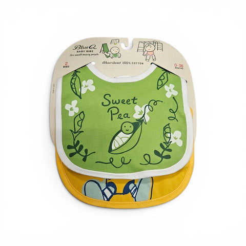 Blue Q Sweet Pea/Wreck Ball Baby Bibs