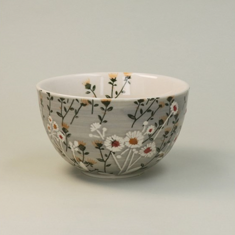Bowl - Grey Wild Daisy, Small