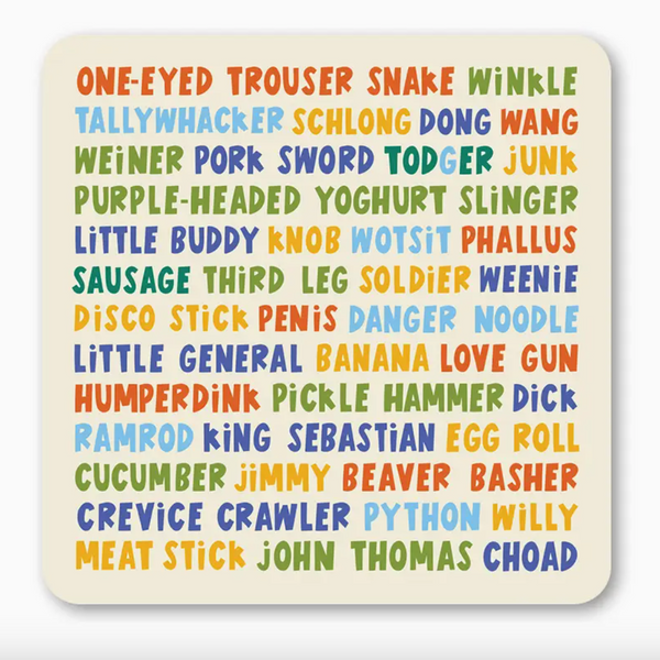 Boy Bits Coaster