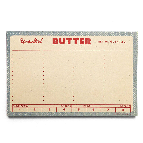 Bromstad Trading Co Butter - Risograph Notepad White