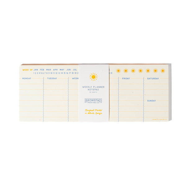 Bromstad Trading Co Weekly Planner Notepad Plain