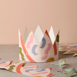Brushstroke Paper Crown Birthday Card - "Birthday Queen" 