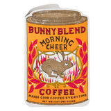 Bunny coffee tin card