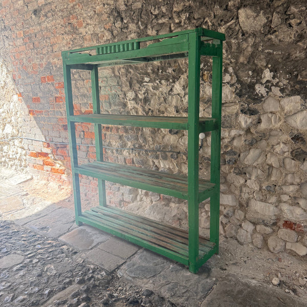 Vintage Indian Green Shelving Unit