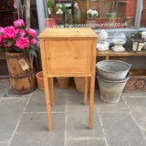 Antique Pine Bedside Cabinet