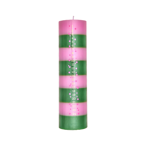 Advent Candle Striped