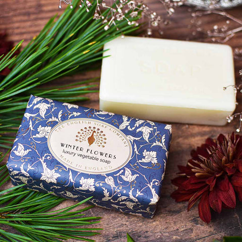 Winter Flowers Christmas Soap