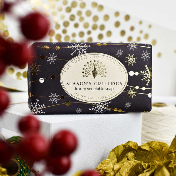 Season's Greeting Christmas Soap