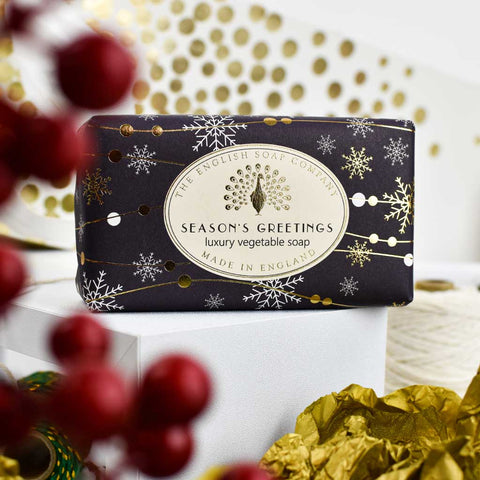 Season's Greeting Christmas Soap