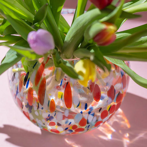 Ian Snow Cheena Round Hurricane Vase
