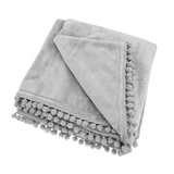 Cashmere Fleece Throw - Grey