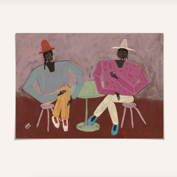 'Catching Up' Studio IMO Framed Print 1