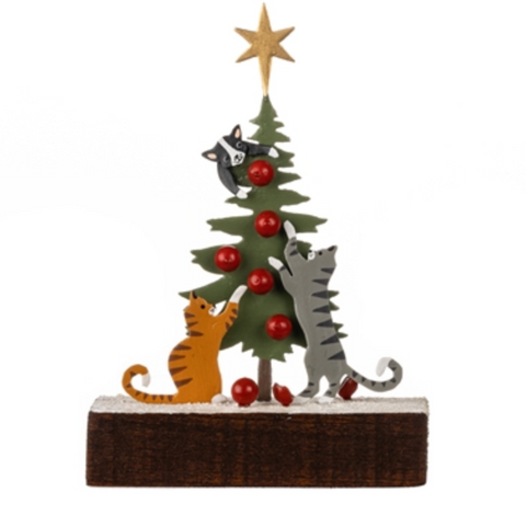 Cats Dressing Tree Decoration