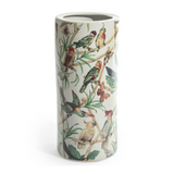 Ceramic Amazonian Birds Umbrella Stand