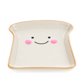 Ceramic Toast Trinket Dish flat