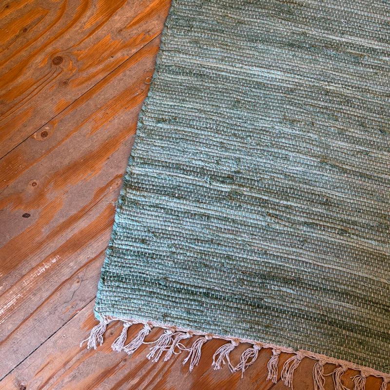 Chindi Rug Green 60 x 90cm 3