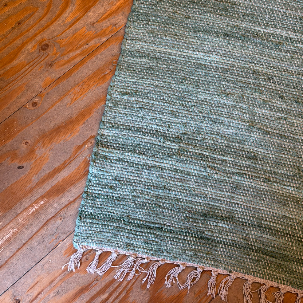 Chindi Rug Green 60 x 90cm 3