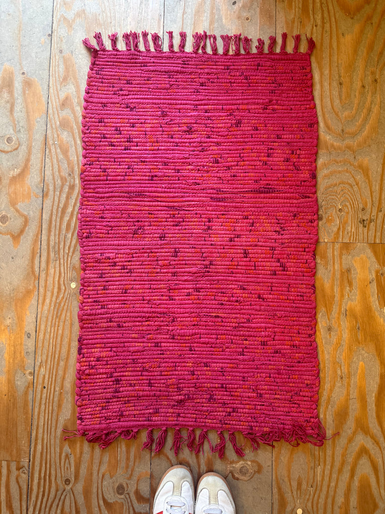 Chindi Rug Red & Pink 60 x 90cm Full