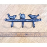 Coat Hook 3 Birds  3 Hooks Cast Antique Iron