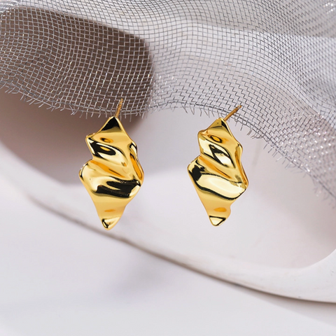 Consortium - Molten Drop Stud in Gold