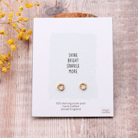 Crystal Circle Earrings 