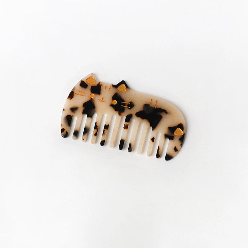 Cute Cat Designed Acetate Hair Combs
