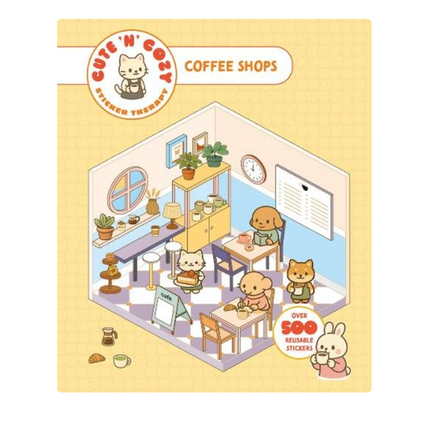 Cute 'n' Cozy Sticker Therapy - Coffee Shops

