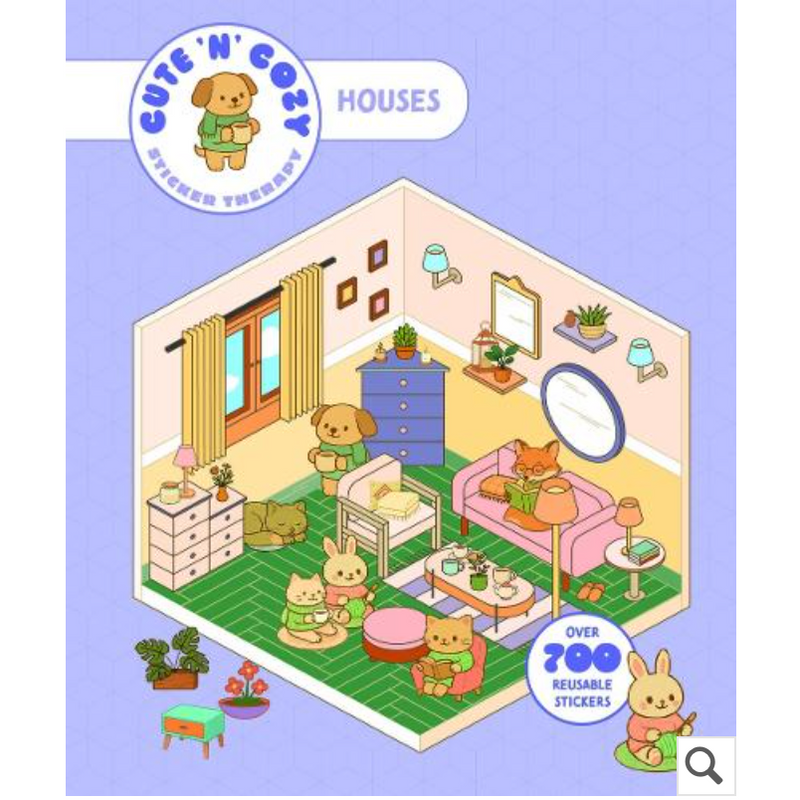 Cute 'n' Cozy Sticker Therapy - Homes