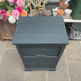 Vintage painted cupboard top view