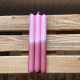 Dip Dye Dinner Candles - Mulberry Coulis