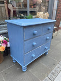 Antique Painted Pine Chest Of Drawers