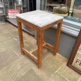 Antique Pine table with Marble top