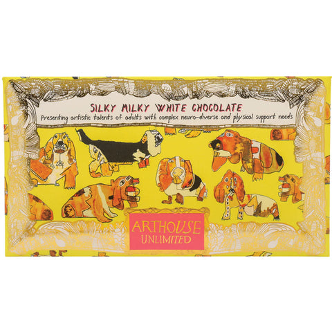 Arthouse Unlimited Happy Hounds Silky Milk White Chocolate -