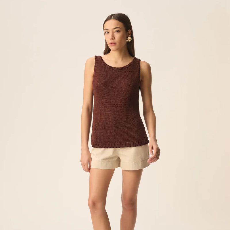 Des Petits Hauts Carlota Sweater - Chocolate