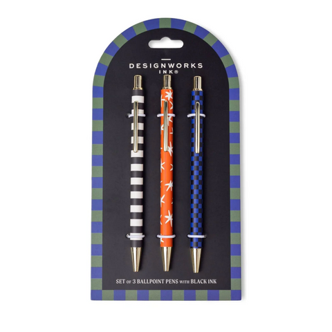 Designworks Ink A Dopo 3 Pen Set - Stripe, Star, Check
