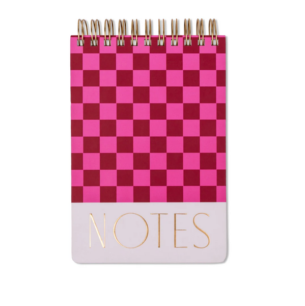 Designworks Ink Large Chunky Notepad - Burgundy & Pink