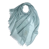 Duck egg classic cotton blend plain scarf