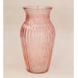 Dusky Pink Glass Classic Vase - Large