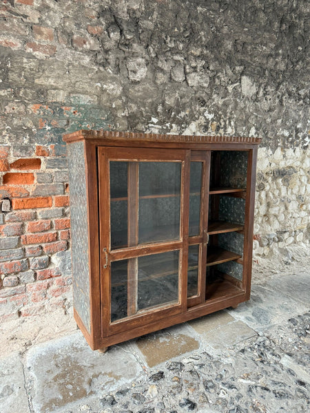 Vintage Indian Glazed Cupboard