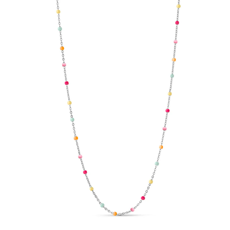 ENAMEL Copenhagen Lola Rainbow Necklace - Silver