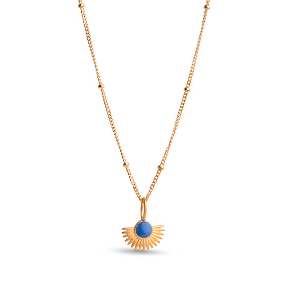 ENAMEL Copenhagen Soleil Necklace - Cornflower Blue