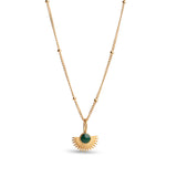ENAMEL Copenhagen Soleil Necklace - Petrol Green