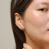 ENAMEL Copenhagen Soleil Studs - Cornflower Close Up